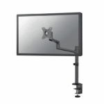 Brat monitor Neomounts DS60-425BL1; pentru display-uri cu diagonale 17"-27", sistem de prindere VESA 75x75~100x100, greutate maxima suportata 8kg, tilt +90°, -30°, swivel +90°, -90°, rotate +360°, distanta fata de perete 128-459mm; inaltime reglabila manual 275-555mm; culoare negru. Garantie 5 ani
