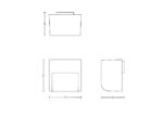 Kit 3 Lampi LED pentru exterior Philips GRITS GARDENLINK, 3x1.5W, 3x180lm, lumina calda (2700K), IP44, 110x110x80mm, Negru - Image 3