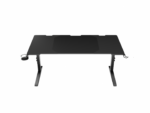 Birou gaming Genesis Holm Modular 160, material lemn/metal, reglabil pe inaltime 70 - 90 cm, iluminare RGB, management cabluri, negru - Image 7