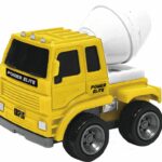 VEHICULE CU FRICTIUNE, SCARA 1/43, 10CM, BETONIERA GALBENA