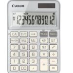 """Calculator birou Canon KS-125KB-SL, Silver, 12 digits, 29 keys, dual power, M+, M-,RM/CM, Tax+, Tax-"""