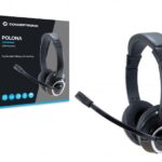 Casti Head-band CONCEPTRONIC POLONA USB Headset, Cu fir, Negru