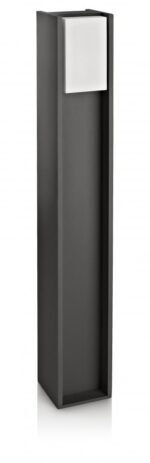 Stalp pentru iluminat exterior Philips Bridge, 1xE27, max 42W, IP44 ,802x121mm, Antracit - Image 3