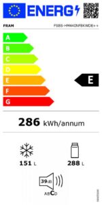 Side by Side FRAM FSBS-HM440NFBKWDE++, No Frost, 439 L, Clasa E, Dozator apa, Negru - Image 5