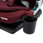 Scaun auto I-size U-Grow Goldfix Plus, isofix, 76-150 cm (9-36 kg), boxa bluetooth, rosu - Image 7