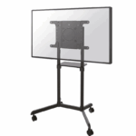 Stand mobil de podea, Neomounts by Newstar NS-M1250BLACK, 37"-70", VESA max. 600x400, suporta pana la 70kg, inclinatie 5°, rotatie 90°, negru