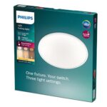 Plafoniera LED Philips Superslim CL550, 3 trepte de intensitate, 15W ,1300 lm, lumina calda (2700K), IP20, 25cm, Alb - Image 5