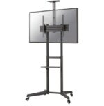 Stand podea mobil/fix Neomounts FL50-550BL1; pentru display-uri cu diagonale 37"-70", sistem de prindere VESA 100x100~600x400, greutate maxima suportata 50kg, tilt +5°/-12°, inaltime reglabila manual 1285-1450mm; management cabluri, 2 stalpi; dimensiuni 871x678x1966; culoare negru. Garantie 5 ani