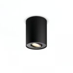 Spot LED Philips Hue Pillar, Bluetooth, GU10, 5W (50W), 350 lm ,luminaalba (2200-6500K), IP20, 10.3cm, Metal, Negru