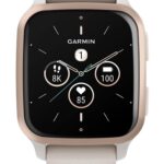 Smartwatch Garmin Venu SQ2 Ivory/Peach - Music Ed., display AMOLED, diagonala display: 1.41″ (35.9 mm), autonomie de pana la 11 zile (12 zile in Battery saver mode), Ivory/Peach