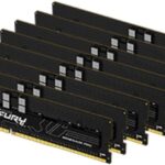 Memorie RAM Kingston DDR5 256GB 6000Mhz CL32 1.35V Octa Channel Kit Fury Renegade PRO RDIMM Black XMP