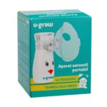 Aparat aerosoli U-Grow , portabil cu ultrasunete ,tehnologie silentoasa, masca de copii si adulti inclusa in pachet, design prietenos pentru copii - Image 7
