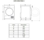 Uscator de rufe HEINNER HHPD-M9G5PBKD++, 9 kg, Clasa: D, Alb - Image 5