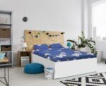Lenjerie Vanora de pat king size Microfibra Blue Daisy - Image 4