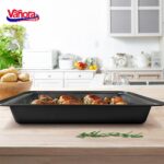 TAVA CUPTOR TEFLON 37X26X5 CM, EASY BAKE, VANORA HOME - Image 3