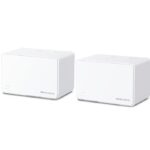Mercusys AX3000 Whole Home Wi-Fi system HALO H80X(2-PACK),wi-fi 6 Dual-Band, Standarde Wireless: IEEE 802.11ax/ac/n/a 5 GHz, IEEE 802.11ax/n/b/g 2.4 GHz, viteza wireless: 2402 Mbps on 5 GHz, 574 Mbps on 2.4 GHz, Securitate wireless: WPA-PSK/WPA2-PSK/WPA3, Moduri operare: Router, Access Point