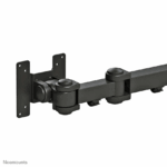 Neomounts by Newstar full motion dual desk mount (grommet) for two 10- 27" monitor screens, height adjustable - Black  General Min. screen size*: 10 inch Max. screen size*: 27 inch Min. weight: 0 kg (per screen) Max. weight: 8 kg (per screen) Screens: 2 VESA pattern: 75x75, 100x100 mm - Image 3