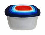 SET 7 CASEROLE PATRATE CU CAPACE,PLASTIC, VANORA HOME - Image 2
