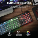 Tastatura Trust GXT 835 Azor, gaming, neagra - Image 6