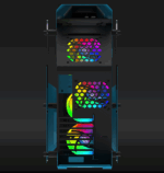 Carcasa Aqirys Procyon, RGB, Mid Tower, Blue - Image 5