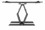 Suport TV de perete Serioux TV61-466, compatibilitate  dimensiune ecran: 37"-80", compatibilitate VESA: 200x200, 300x200, 400x200, 300x300, 400x300, 400x400, 600x400, greutate maximă suportata: 65kg, distanta fata de perete: 77~428mm, inclinare: +3°~-15°, pivotare:  +60°~-60°, nivel ecran: +3°~-3° - Image 6