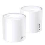 TP-Link DECO X10(2-PACK) Sistem Mesh Wi-Fi 6 Dual-Band AX1500 cu acoperire în toată locuința, Standarde wireless: IEEE 802.11ax/ac/n/a 5 GHz, IEEE 802.11n/b/g 2.4 GHz, Viteza wireless: 5 GHz: 1201 Mbps, 2.4 GHz: 300 Mbps, 2 x antene interne, pachet cu doua bucati pentru case cu 2-4 camere,