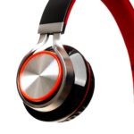Casti Over-ear SPACER SPHS-SILVER, Cu fir, Rosu - Image 3