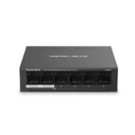 Mercusys Desktop Switch MS106LP 6 porturi 10/100Mbps, Standarde si protocoale  IEEE 802.3x Flow Control, 4 porturi POE, buget POE 40W, dimensiuni: 99.8*98*25mm.