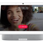 Boxa inteligenta Google Nest Hub Max, HD touchscreen 10", Camera wide 6.5 MP, Difuzoare stereo, Wi-Fi, ALB