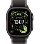 Apple Watch Ultra 3 GPS + Cellular 49mm Black Titanium Case with Black/Charcoal Trail Loop - S/M