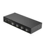 Switch Lindy LY-32166, 4 Port USB 2.0 & Audio, negru - Image 2