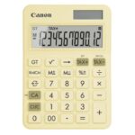 """Calculator birou Canon LS-125KB-PYL, Pastel Yellow, 12 digits, 29 keys, dual power, M+, M-,RM/CM, Tax+, Tax-"""