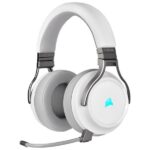 Casti Gaming Head-band Corsair Virtuoso RGB, Wireless, Alb