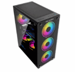Carcasa PRO GAMING ELEMENT, RGB, Mid Tower, Black - Image 4