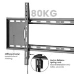 Suport TV de perete Serioux TV73-48F, compatibilitate  dimensiune ecran: 43"-90", compatibilitate VESA:50x50, 75x75, 100x100, 100x150, 150x100, 100x200, 200x100, 150x150, 200x200, 200x300, 300x200, 200x400, 400x200, 300x300, 300x400, 400x300, 600x200, 400x400, 600x300, 600x400, 700x400, 800x400 - Image 5
