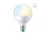 Bec LED inteligent WiZ Connected Whites G95, Wi-Fi, E27, 11W (75W) ,1055lm, lumina alba (2700-6500K), compatibil Google Assistant/Alexa/Siri - Image 3
