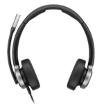 Casti Head-band Poly Mission 625 Stereo USB Wired Headset, Cu fir, noise-canceling, Negru