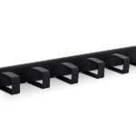 19' cable management panel 1U,6x inele 70 x 40 mm