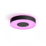 Plafoniera LED RGB Philips Hue Infuse, Bluetooth, 33.5W, 2350 lm ,luminaalba si color (2000-6500K), IP20, 38.1cm, Negru