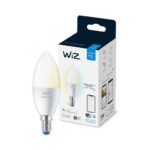 Bec LED inteligent WiZ Connected Whites C37, Wi-Fi, E14, 4.9W (40W) ,470lm, lumina alba (2700-6500K), compatibil Google Assistant/Alexa/Siri - Image 3