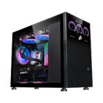 Carcasa 1STPLAYER Mi6-EV-BK, RGB, Mid Tower, Black
