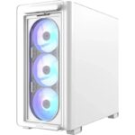 Carcasa ASUS A23 PLUS TG ARGB WHITE, RGB, Mid Tower, White - Image 2