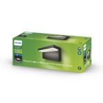 Aplica LED pentru exterior Philips Bustan, 2x4.5W (70W), 1000 lm, luminacalda (2700K), dimabila, IP44, 78x220x92mm, Antracit - Image 3