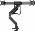 Brat dublu pentru monitor Neomounts, tip full motion, pentru display-uri cu diagonale 17"-32", sistem de prindere VESA 75x75~100x100mm, greutate maxima suportata 8kg per ecran, tilt  +10°, -10°, swivel +90°, -90°, rotate +180°, -180°, reglabil pe inaltime 28cm, ajustarea latimii 54cm, ajustarea - Image 3
