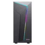 Carcasa SPACER WARRIOR, RGB, Mid Tower, Black - Image 2
