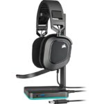 Casti Gaming Head-band CORSAIR HS80 RGB USB, Wired, Negru - Image 3