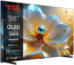 Televizor TCL QLED 98T8C, 248 cm, Smart Google TV, 4K Ultra HD, 144Hz, Onkyo - Image 2