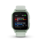 Ceas Smartwatch Garmin Venu SQ2 Metallic Mint Bezel with Cool Mint Case, Silicone Band 20mm, NFC, GPS, 5 ATM Water Proof - Image 2