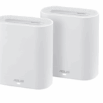 ASUS ExpertWiFi EBM68 (2PK) AX7800 Tri-Band WiFi 6 Mesh WiFi System, suitable for all businesses, supports up to 5 SSIDs, customized guest portal, 2.5 Gbps port, enterprise-grade network security and easy management ASUS ExpertWiFi app
