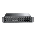 "14-Slot Media Converter Chassis SPEC: 14-Slot, Rackmount FEATURE: Redundant Power Supply, Compatible with TP-Link's Media Converter (5VDC Input)"